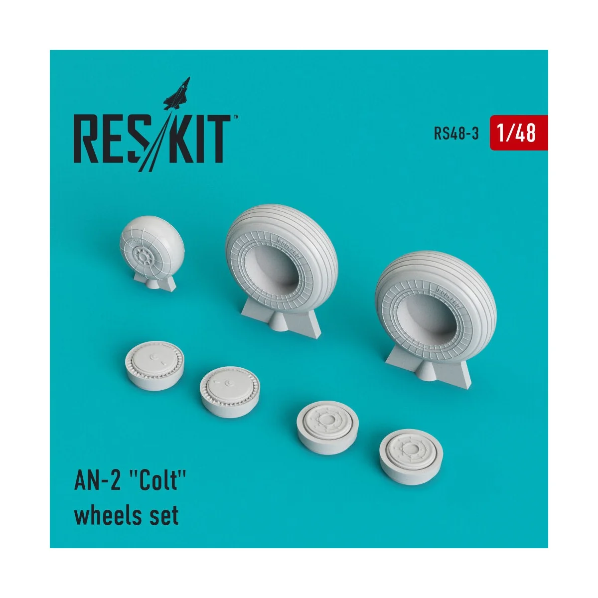 AN-2 Colt wheels set - ResKit Models RS48-0003