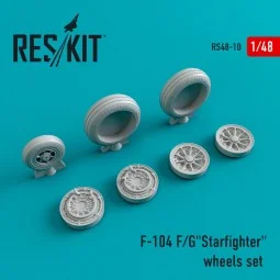 F-104 (F,G) Starfighter wheels set - ResKit Models RS48-0010