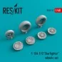 F-104 (F, G) Starfighter wheels set, 1/48 - ResKit Models RS48-0010 F-104 (F, G) Starfighter wheels set, 1/48 - ResKit Models RS48-0010