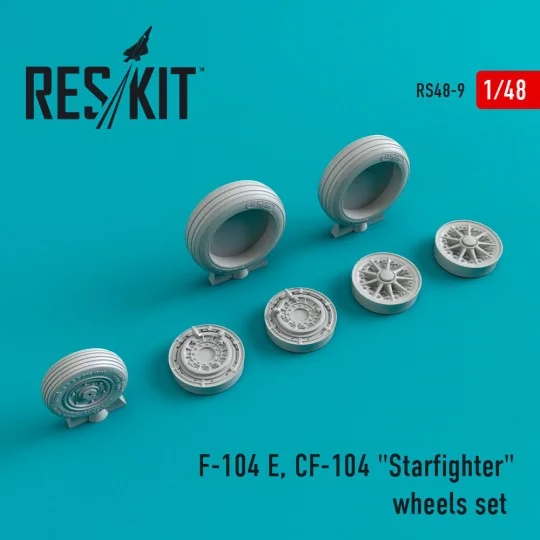 F-104E/CF-104 Starfighter wheels set - ResKit Models RS48-0009