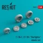 F-104E/CF-104 Starfighter wheels set - ResKit Models RS48-0009