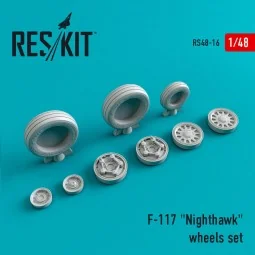 F-117 Nighthawk (weighted) wheels set, 1/48 - ResKit Models RS48-0016