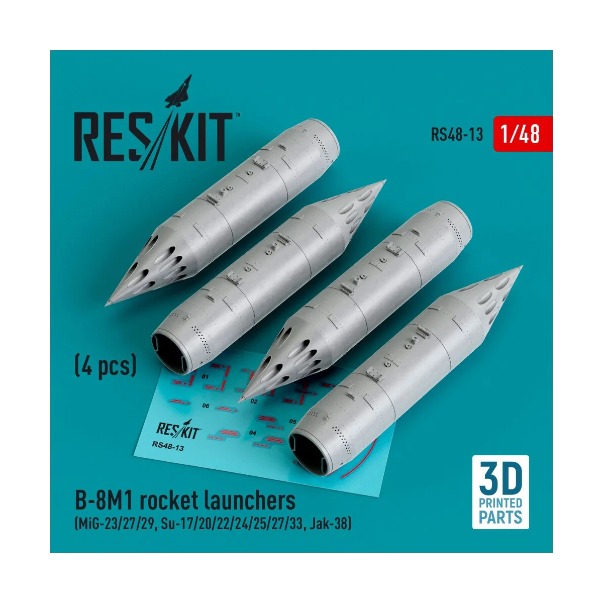 B-8M1 rocket launchers (4 pcs) (MiG-23/27/29, Su-17/20/22/24/25/27/...