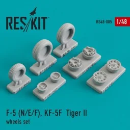 F-5 (N, E, F) KF-5F Tiger II wheels set, 1/48 - ResKit Models RS48-...