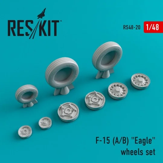 F-15 (A, B) Eagle (weighted) wheels set, 1/48 - ResKit Models RS48-... F-15 (A, B) Eagle (weighted) wheels set, 1/48 - ResKit Models RS48-...