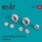 Mirage III (D, E, R, S) wheels set, 1/48 - ResKit Models RS48-0029