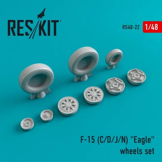 F-15 (C, D, J, N) Eagle (weighted) wheels set, 1/48 - ResKit Models...