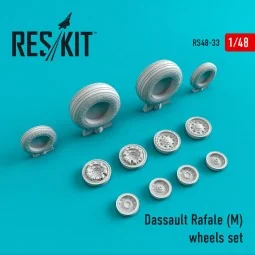 Rafale M (weighted) wheels set, 1/48 - ResKit Models RS48-0033