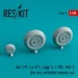 Jak-7/9, La-5/7, Lagg-3, I-185, MiG-3 wheels set for dry airfields,... Jak-7/9, La-5/7, Lagg-3, I-185, MiG-3 wheels set for dry airfields,...