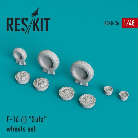 F-16I Sufa (weighted) wheels set - ResKit Models RS48-0026