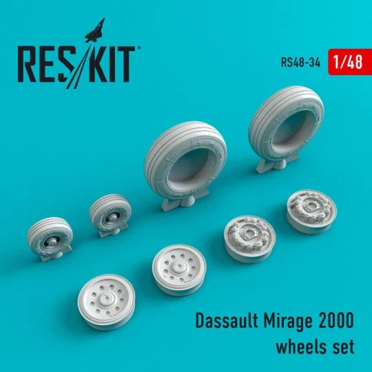 Mirage 2000 (weighted) wheels set - ResKit Models RS48-0034