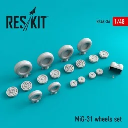 MiG-31 wheels set, 1/48 - ResKit Models RS48-0036