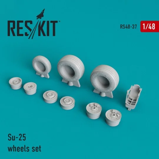 Su-25 wheels set - ResKit Models RS48-0037