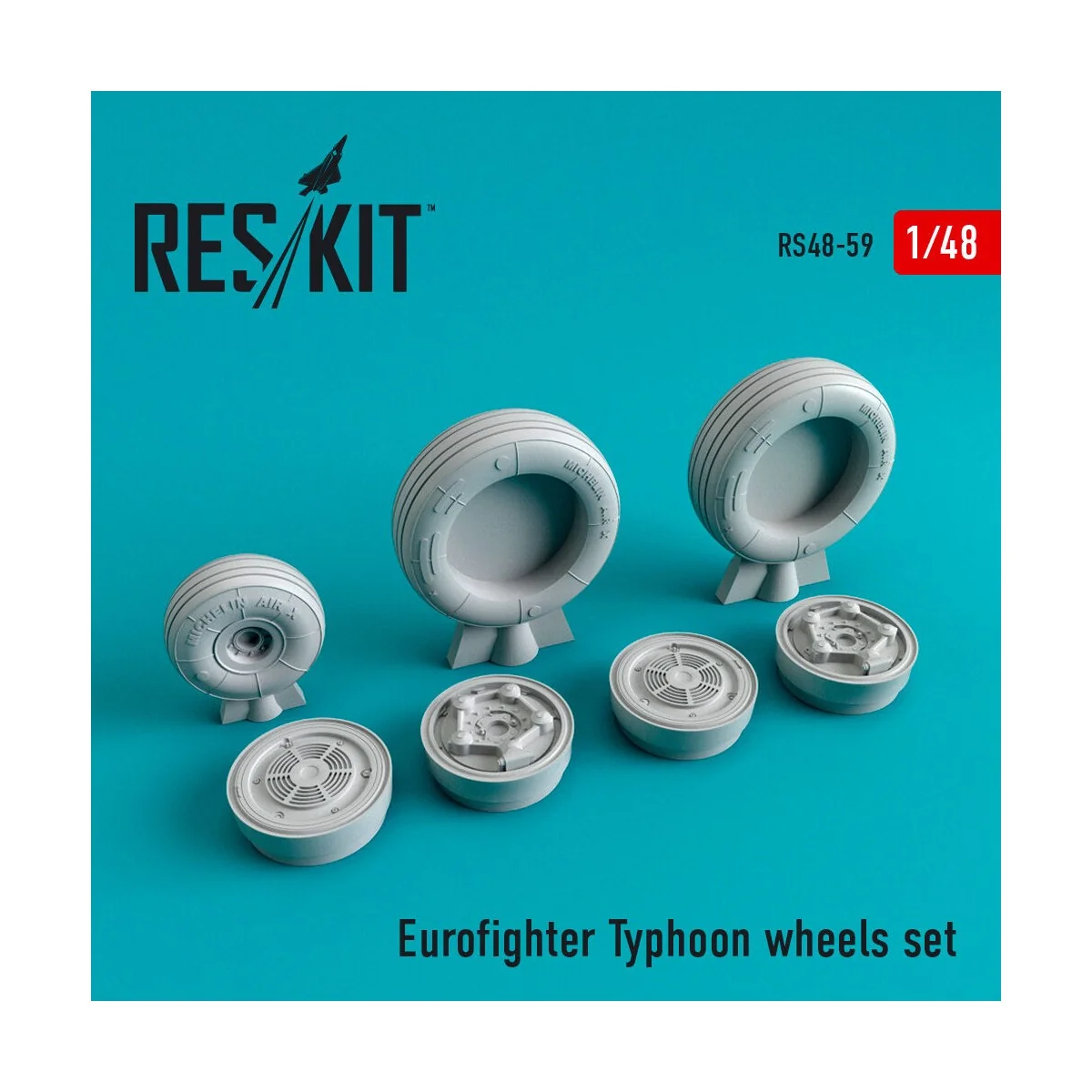 Eurofighter Typhoon wheels set - ResKit Models RS48-0059