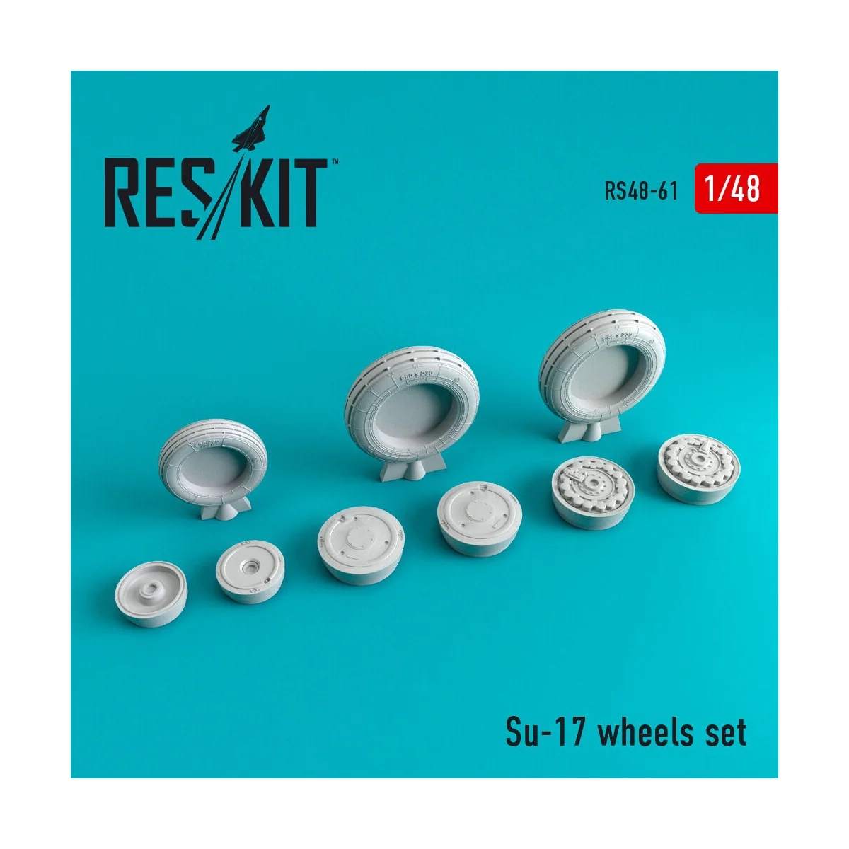 Su-17 wheels set - ResKit Models RS48-0061