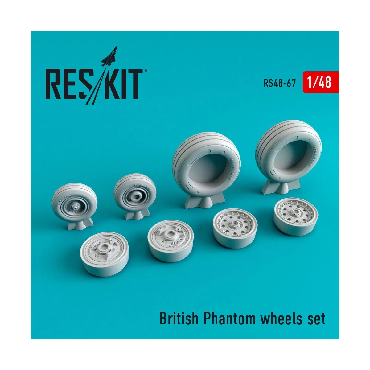 British Phantom wheels set - ResKit Models RS48-0067