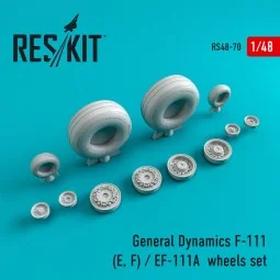 F-111 (E, F)/EF-111A wheels set (weighted), 1/48 - ResKit Models RS...