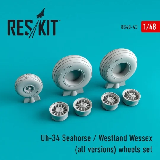 Uh-34 Seahorse/Westland Wessex (all versions) wheels set, 1/48 - Re... Uh-34 Seahorse/Westland Wessex (all versions) wheels set, 1/48 - Re...