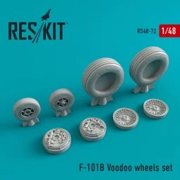 F-101B Voodoo wheels set, 1/48 - ResKit Models RS48-0072
