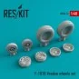 F-101B Voodoo wheels set, 1/48 - ResKit Models RS48-0072 F-101B Voodoo wheels set, 1/48 - ResKit Models RS48-0072