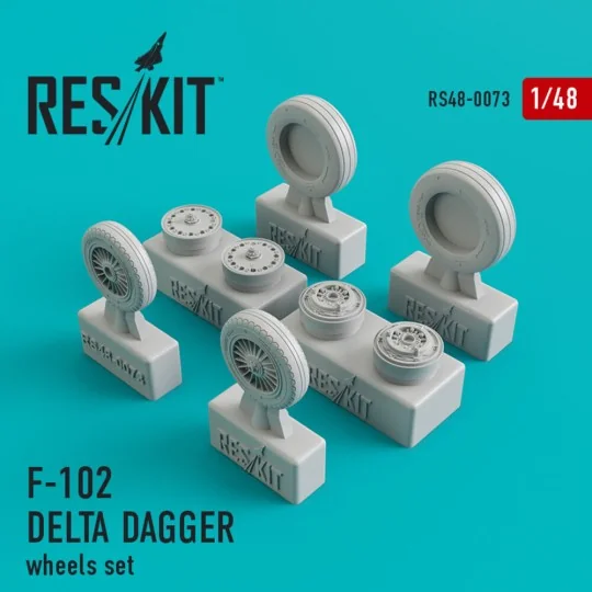 F-102 Delta Dagger wheels set, 1/48 - ResKit Models RS48-0073