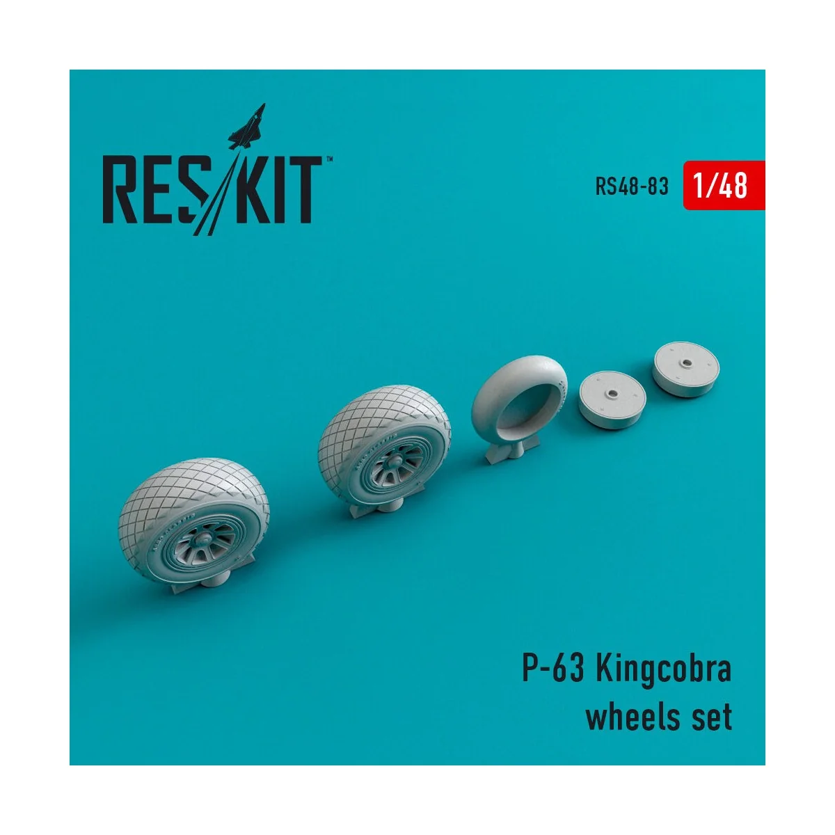 P-63 Kingcobra wheels set - ResKit Models RS48-0083