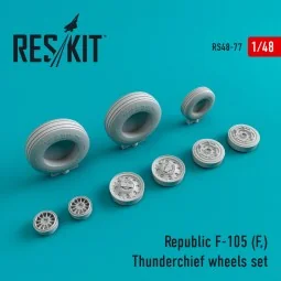 F-105F Thunderchief wheels set, 1/48 - ResKit Models RS48-0077