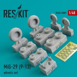 MiG-29 9-13 wheels set, 1/48 - ResKit Models RS48-0089