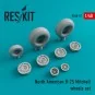 B-25 Mitchell wheels set, 1/48 - ResKit Models RS48-0087 B-25 Mitchell wheels set, 1/48 - ResKit Models RS48-0087