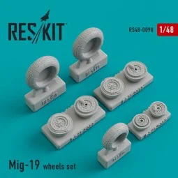 MiG-19 wheels set - ResKit Models RS48-0098
