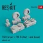 F4U Corsair/F6F Hellcat Land based wheels set, 1/48 - ResKit Models...