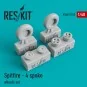 Spitfire (4 spoke) wheels set, 1/48 - ResKit Models RS48-0103