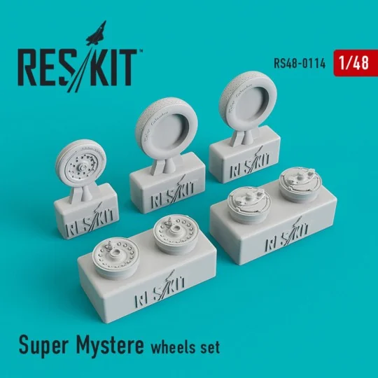 Super Mystère wheels set, 1/48 - ResKit Models RS48-0114