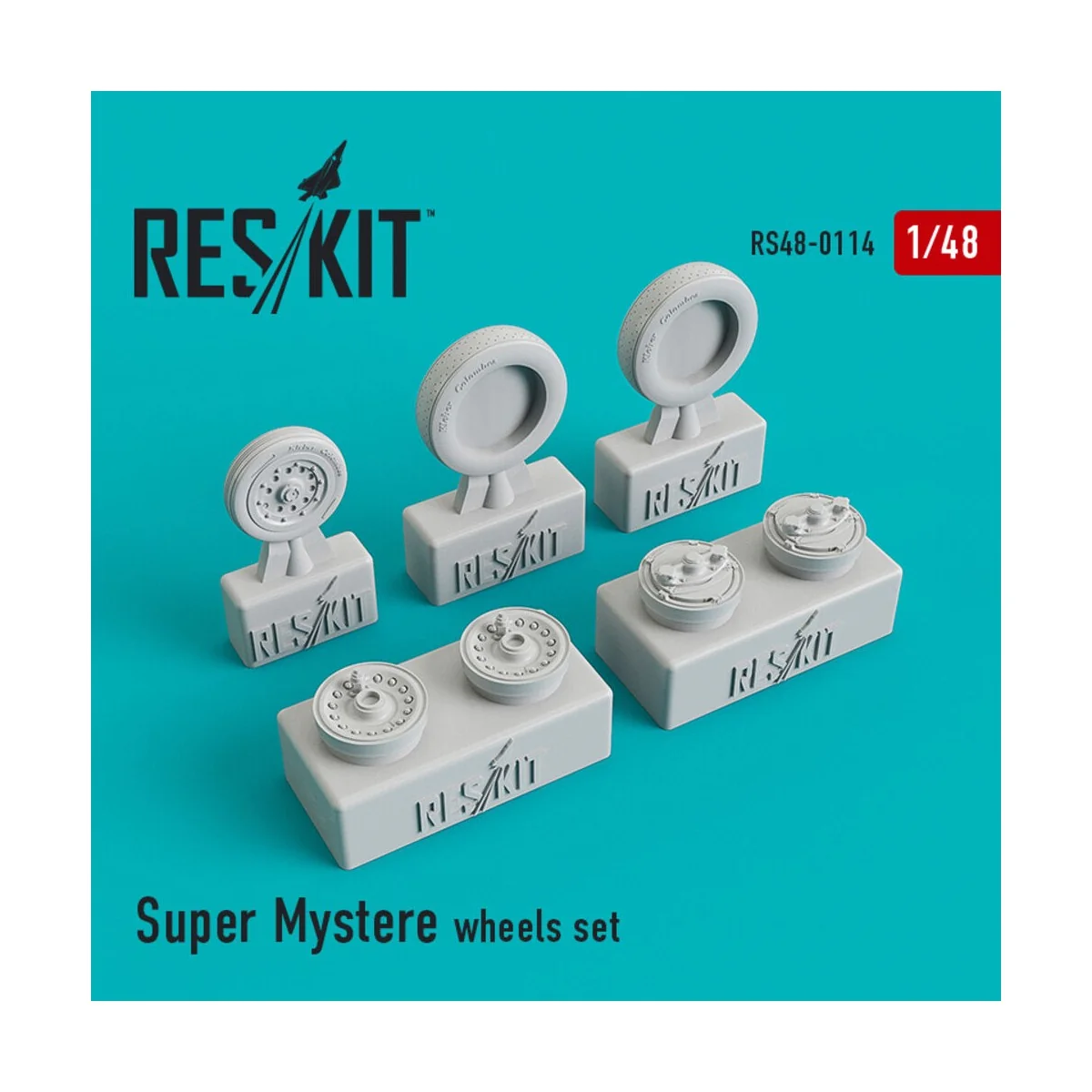 Super Mystère wheels set - ResKit Models RS48-0114