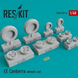 EE Canberra wheels set, 1/48 - ResKit Models RS48-0116