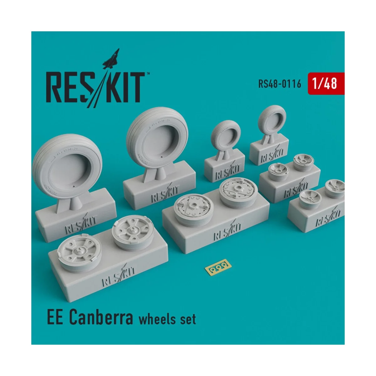 EE Canberra wheels set, 1/48 - ResKit Models RS48-0116 EE Canberra wheels set, 1/48 - ResKit Models RS48-0116