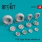 F/A-18 Super Hornet wheels set, 1/48 - ResKit Models RS48-0126 F/A-18 Super Hornet wheels set, 1/48 - ResKit Models RS48-0126