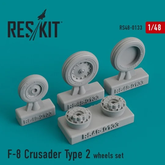 F-8 Crusader type 2 (weighted) wheels set, 1/48 - ResKit Models RS4... F-8 Crusader type 2 (weighted) wheels set, 1/48 - ResKit Models RS4...