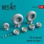 AH-64 Apache type 2 wheels set - ResKit Models RS48-0144