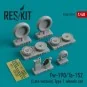 Fw-190 (Late version) type 1 wheels set, 1/48 - ResKit Models RS48-...