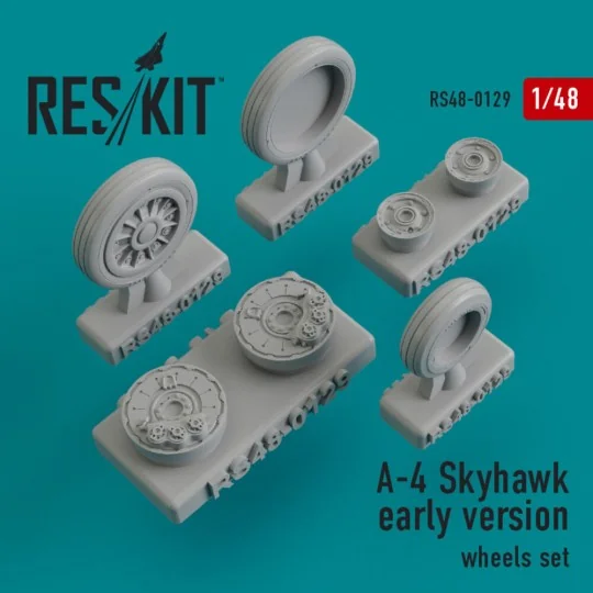 A-4 Skyhawk early version wheels set, 1/48 - ResKit Models RS48-0129