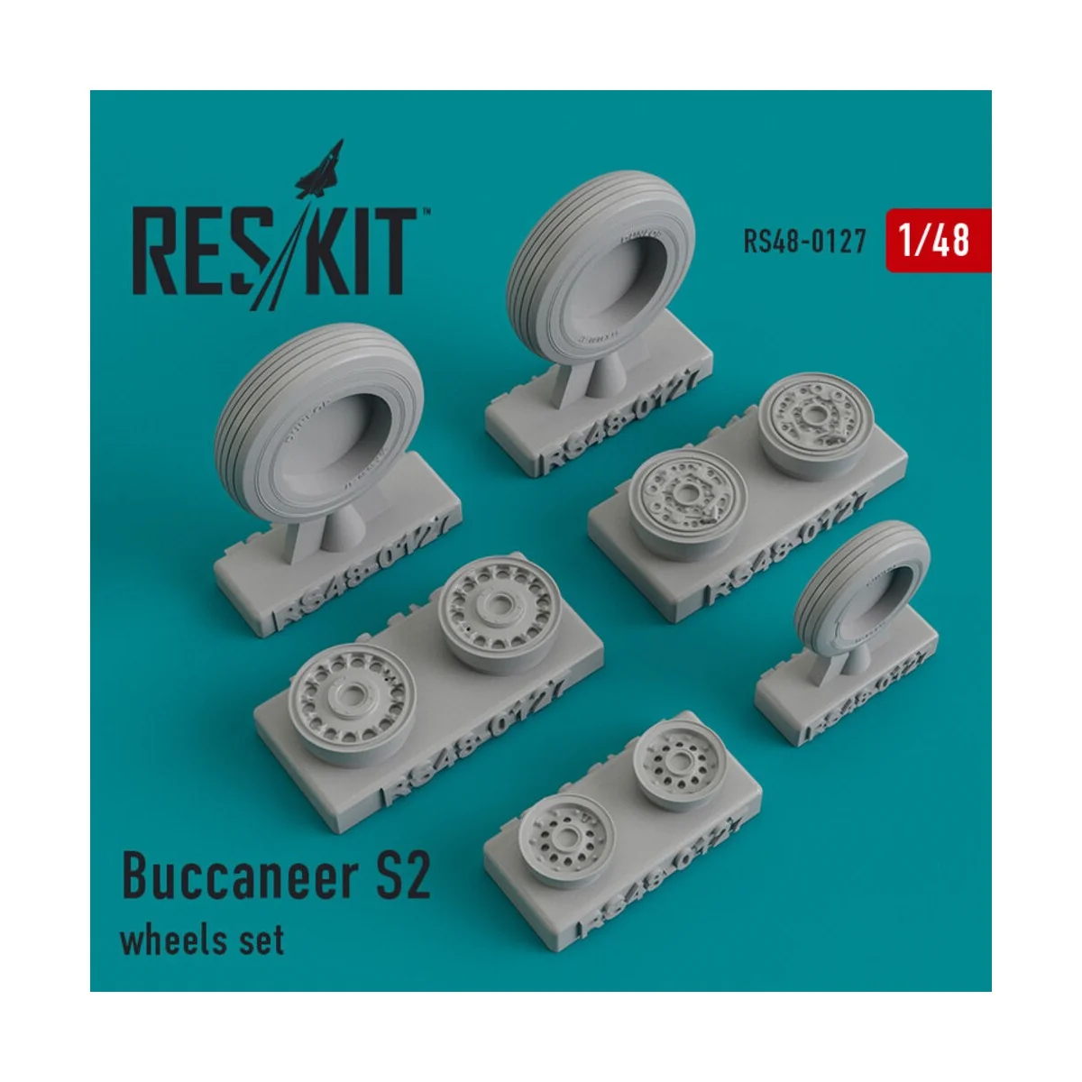 Buccaneer S2 wheels set, 1/48 - ResKit Models RS48-0127