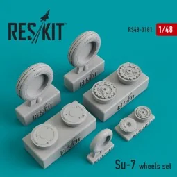 Su-7 wheels set, 1/48 - ResKit Models RS48-0181