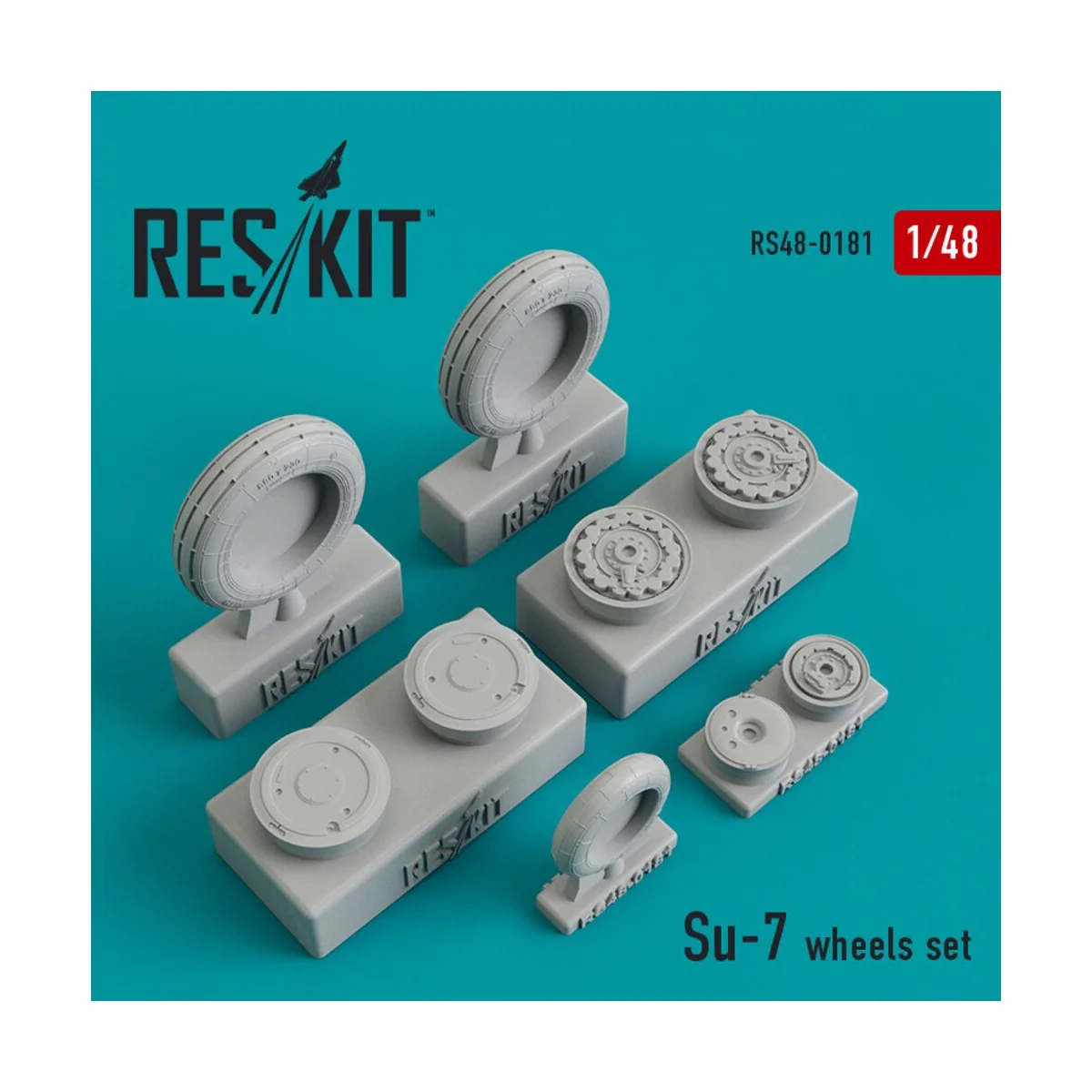 Su-7 wheels set - ResKit Models RS48-0181