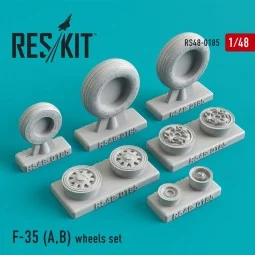 F-35 (A, B) wheels set, 1/48 - ResKit Models RS48-0185