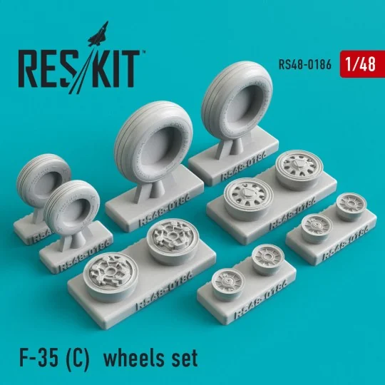 F-35C wheels set, 1/48 - ResKit Models RS48-0186