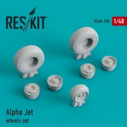 Alpha Jet wheels set - ResKit Models RS48-0190