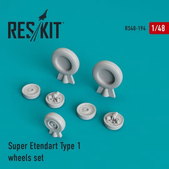 Super Etendard type 1 wheels set, 1/48 - ResKit Models RS48-0194