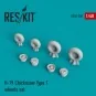H-19 Chickasaw type 1 wheels set - ResKit Models RS48-0200