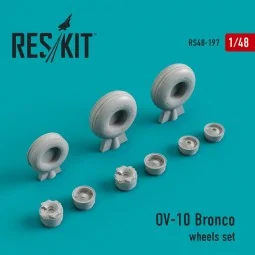OV-10 Bronco wheels set (weighted), 1/48 - ResKit Models RS48-0197